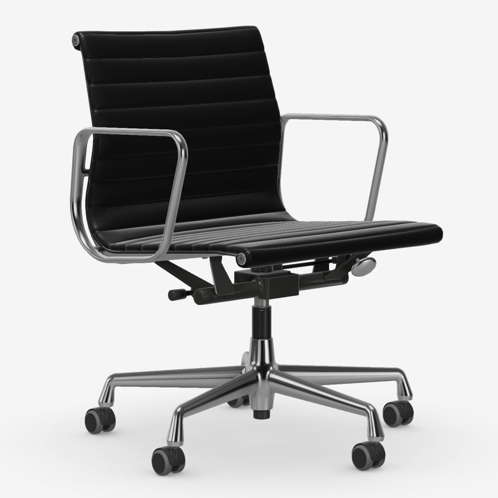 Vitra Aluminium Chair EA117 Leather (Unused, limited stock)