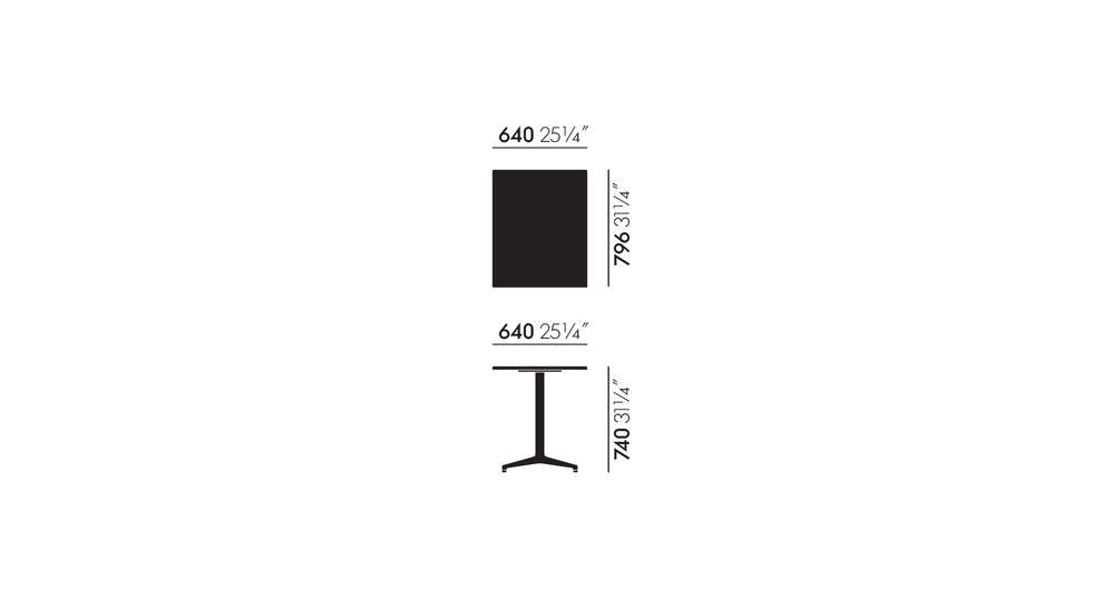 Vitra Bistro Table Refurbished